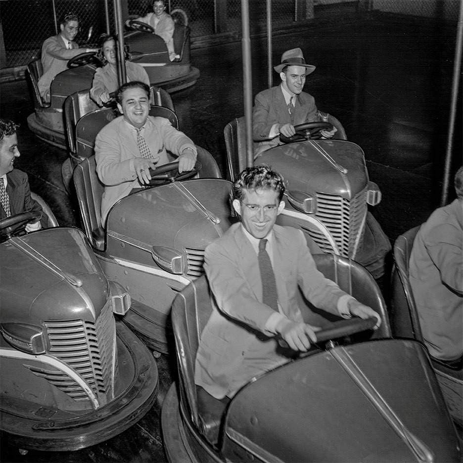Southington CT, Lake Compounce Bumping Cars, 1942 Historical Pix