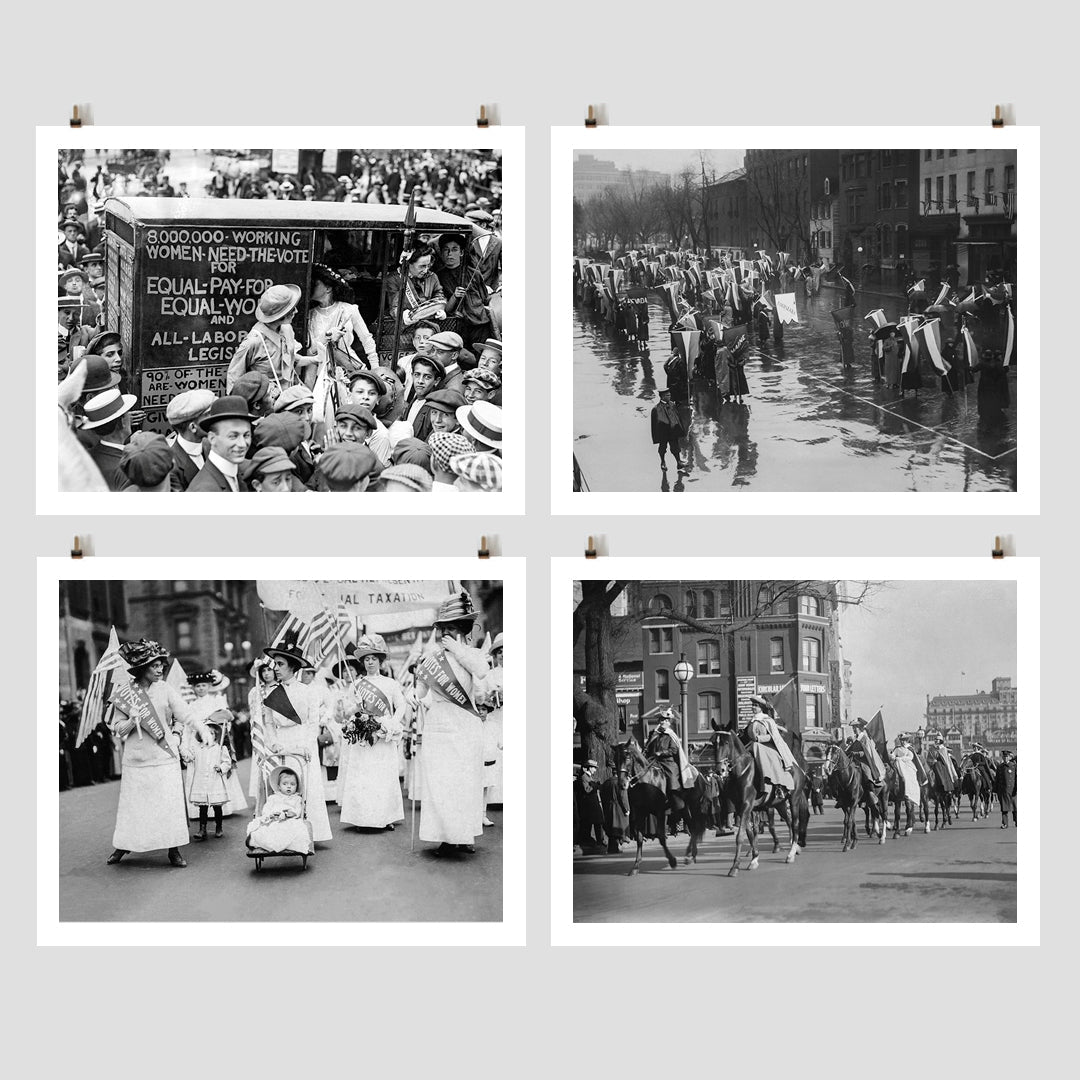 Suffragette Protest Photo Collection, Women's March, Voting Rights, Equal Rights Historical Pix