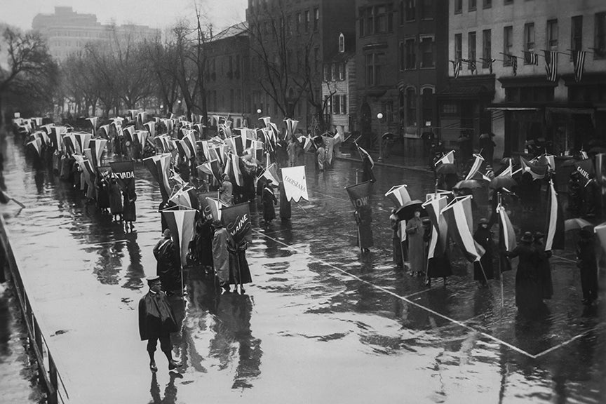 Suffragettes Grand Picket Protest, March 4, 1917 Historical Pix