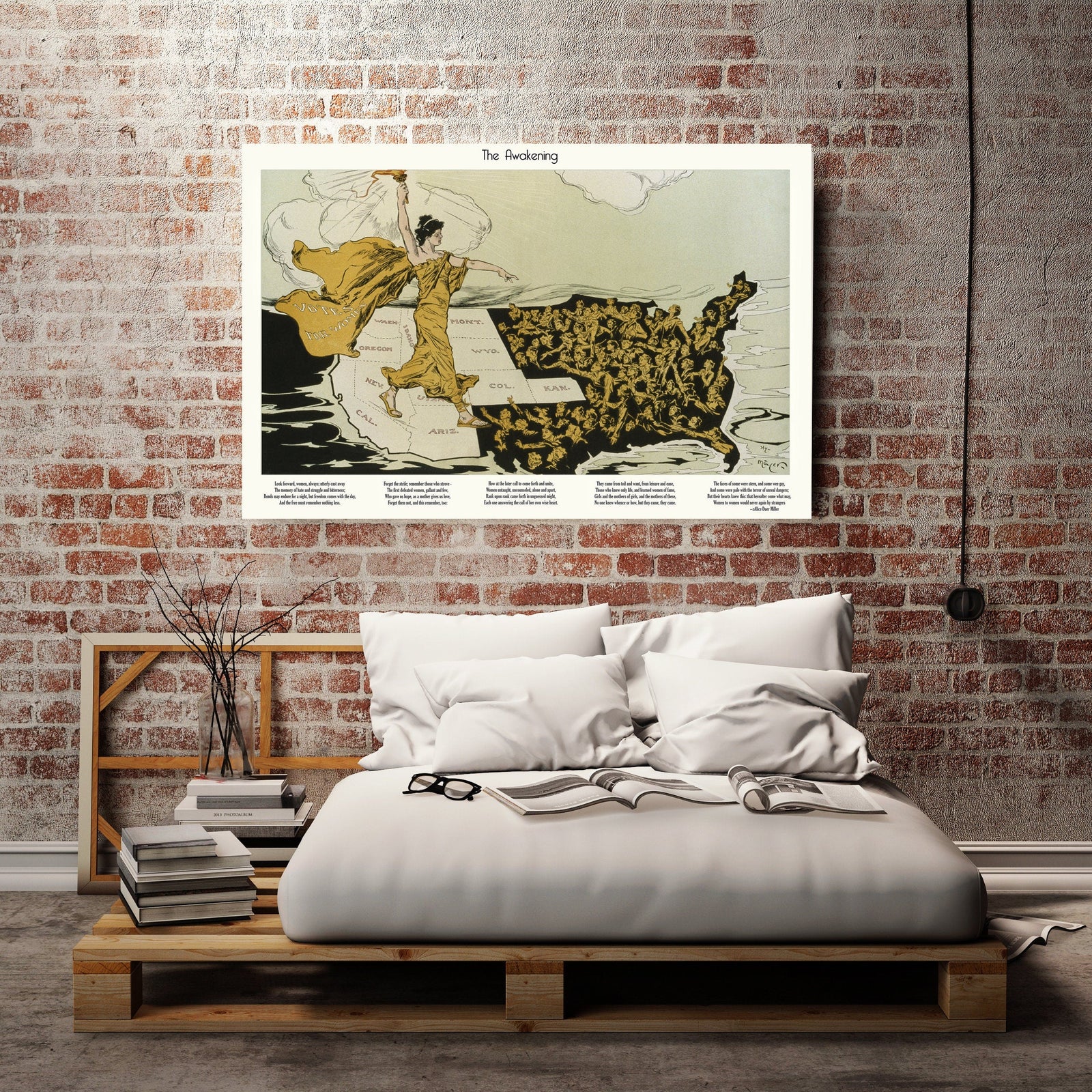 Suffragettes Protesting Poster, Women's Rights, 1915 Historical Pix