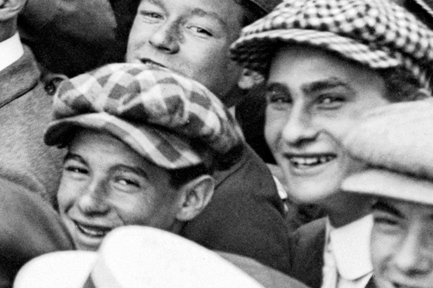 Suffragettes Protesting in Car, Flanked by Laughing Men. Early 1900s Photo Historical Pix