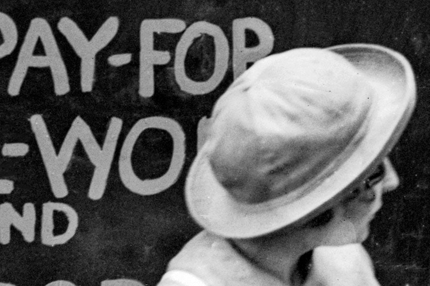 Suffragettes Protesting in Car, Flanked by Laughing Men. Early 1900s Photo Historical Pix