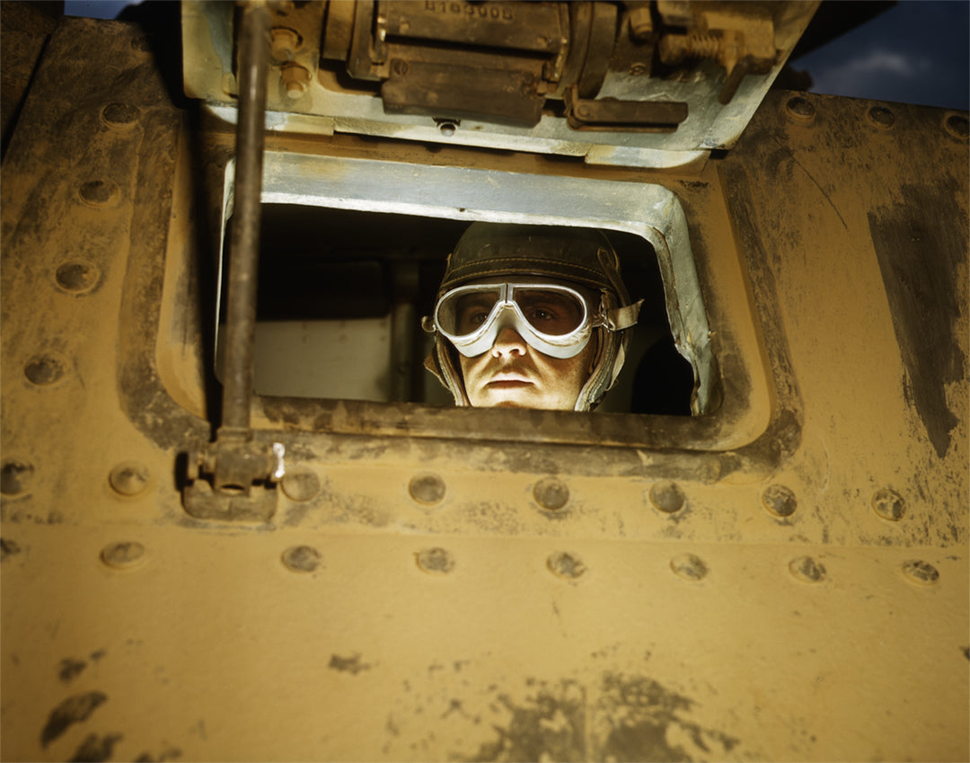 Tank Driver, WWII, Fort Knox Kentucky, 1942 Historical Pix