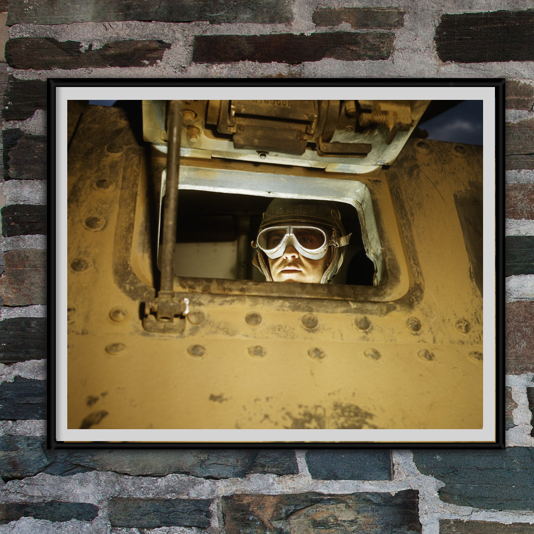 Tank Driver, WWII, Fort Knox Kentucky, 1942 Historical Pix