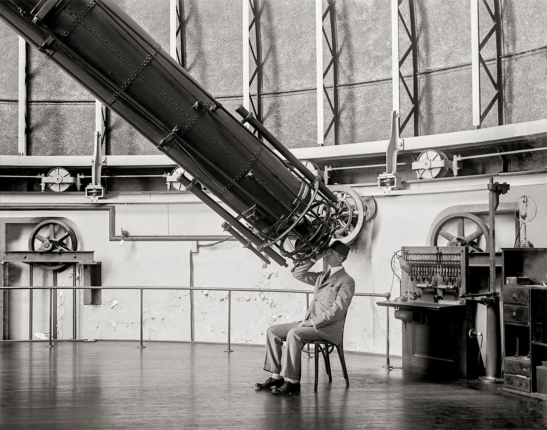 Telescope Photo, Professor Sees Cheese! 1929 Historical Pix