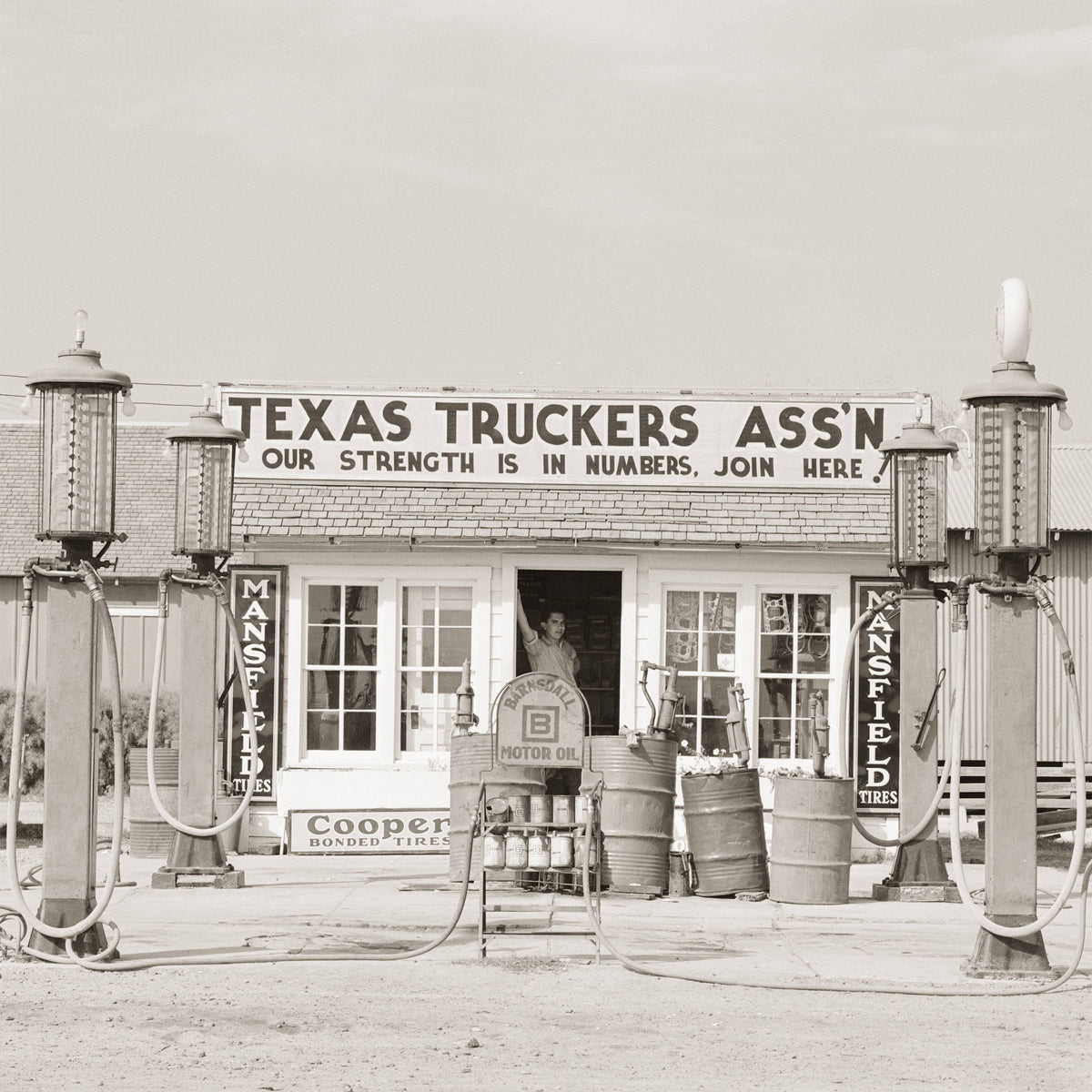 Texas Country Roadside Photo Wall Collection, 1940s Historical Pix