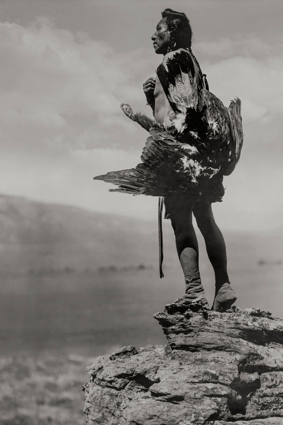 The Eagle Catcher, Hidatsa Tribe, Edward Curtis 1908 Historical Pix