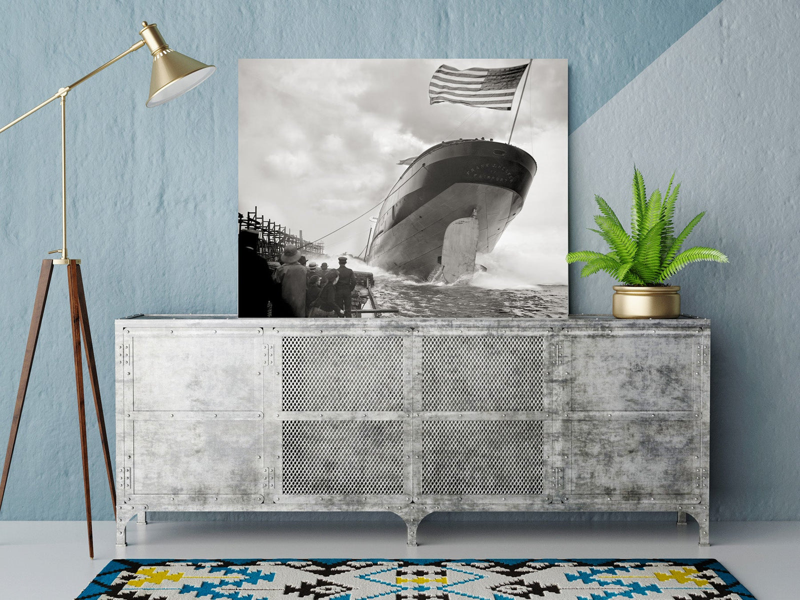 The Launch of the Frank J. Hecker, Great Lakes, Michigan, 1905 Photo Historical Pix