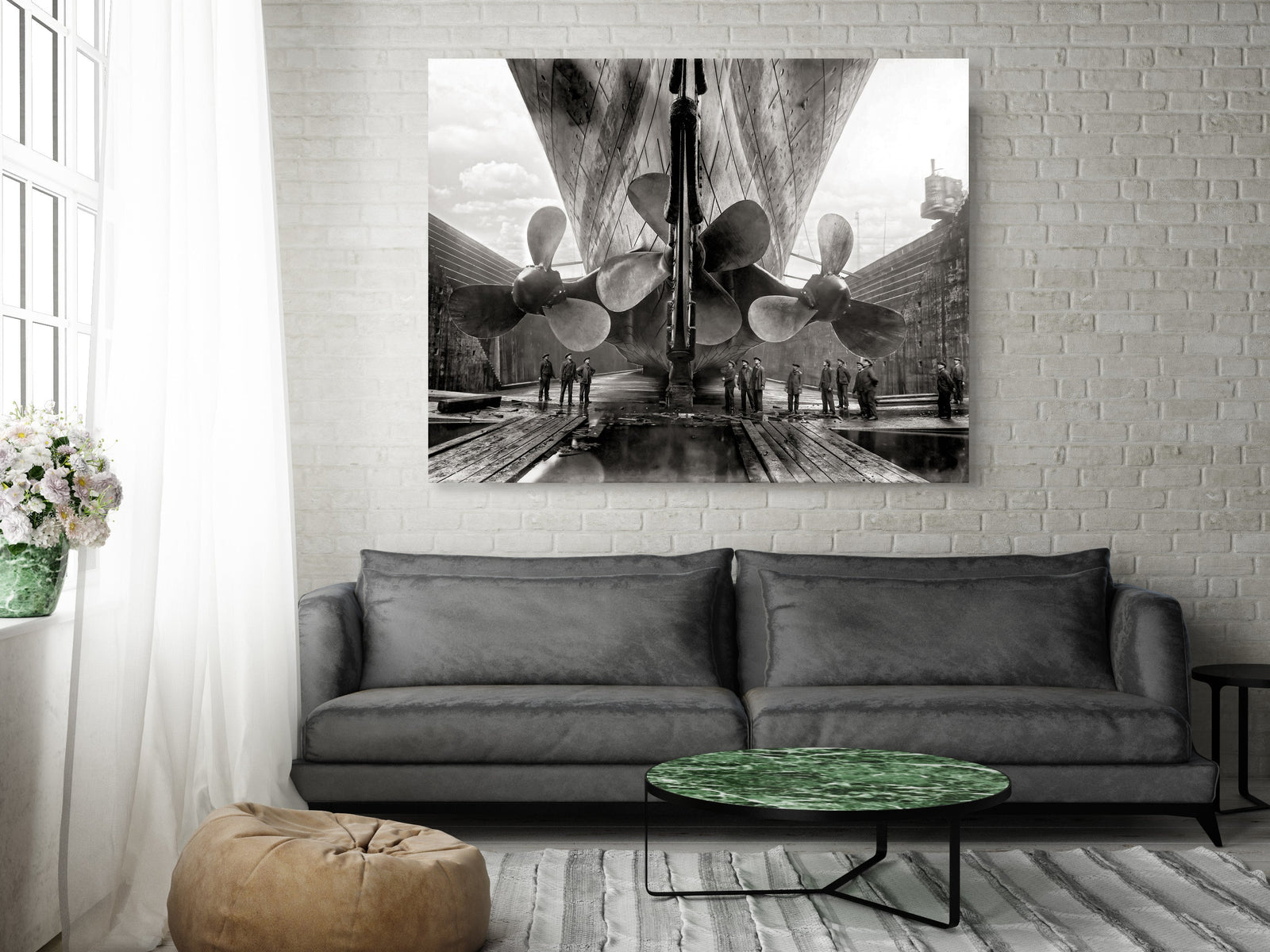 The Titanic in Dry Dock, 1911, Photo Historical Pix