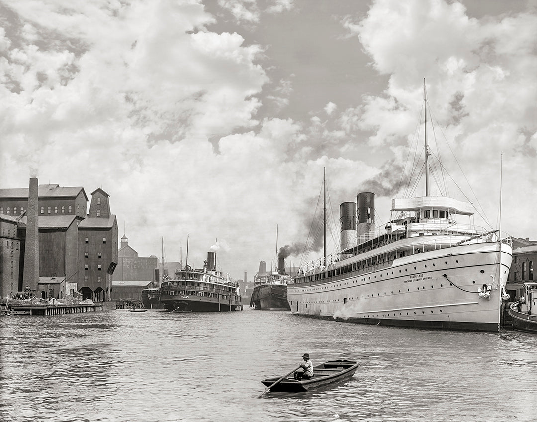 Three Buffalo New York Photos, Lafayette Hotel, Main and Niagara, Early 1900s Historical Pix