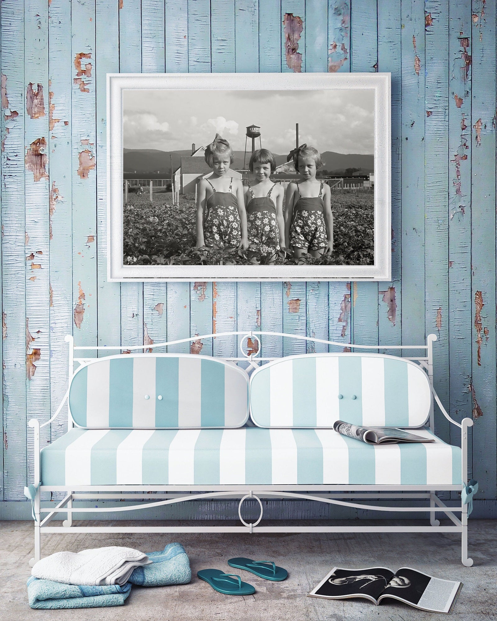 Three Farm Girls, Tygart, West Virginia, John Vachon, 1939 Historical Pix