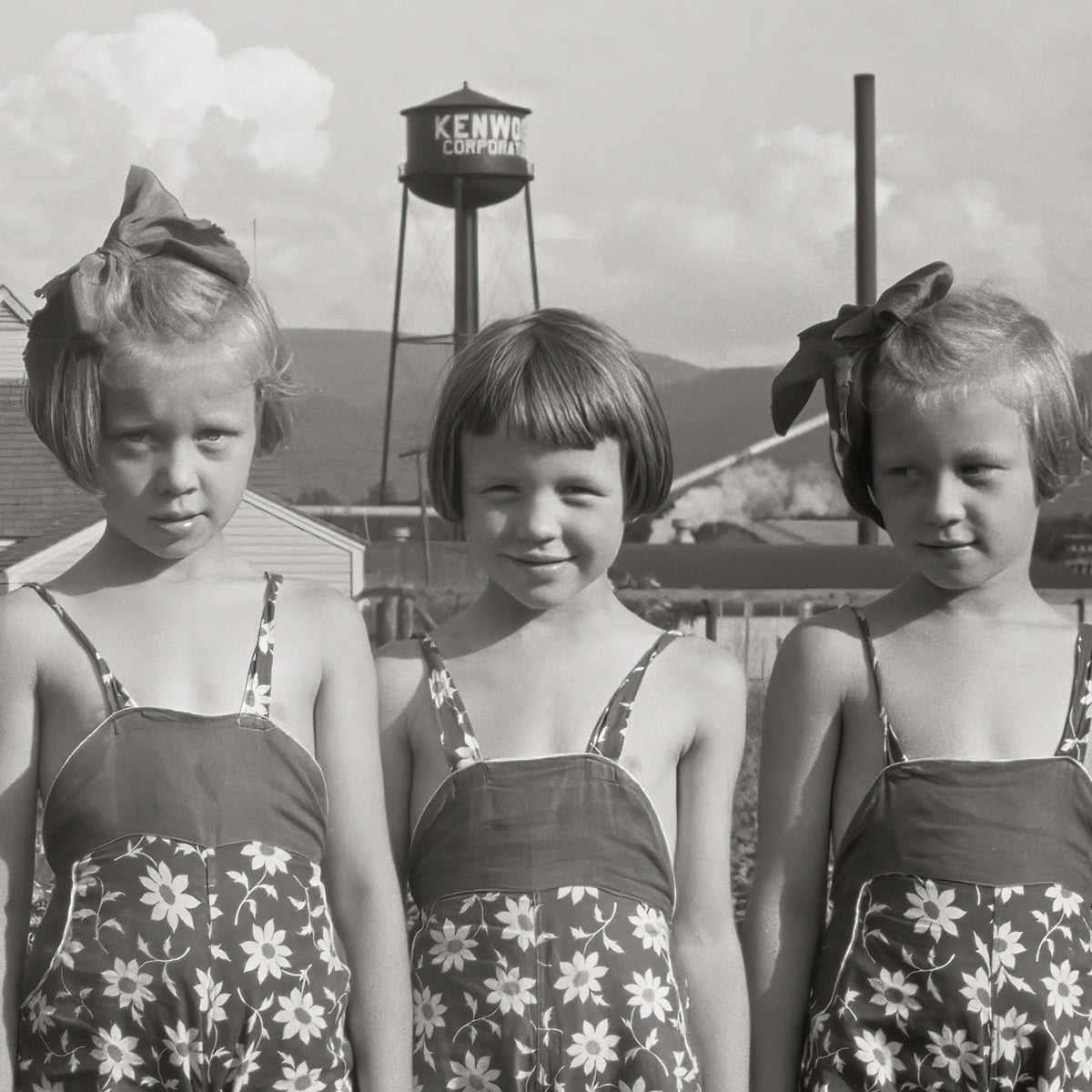Three Farm Girls, Tygart, West Virginia, John Vachon, 1939 Historical Pix
