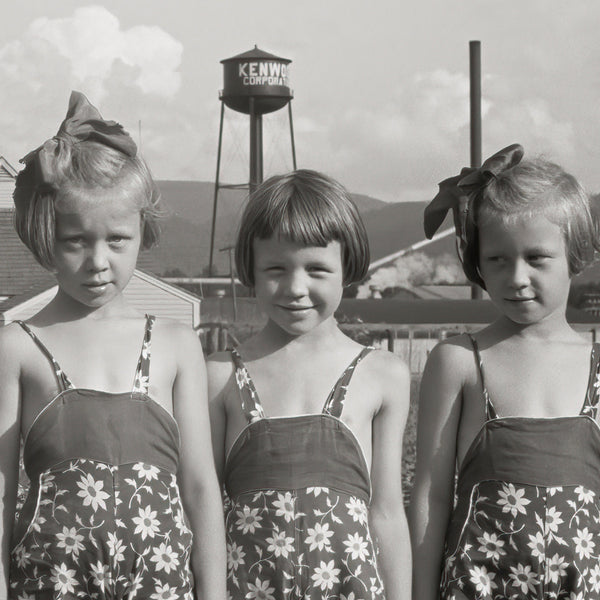 Three Farm Girls, Tygart, West Virginia, John Vachon, 1939 - Historical Pix