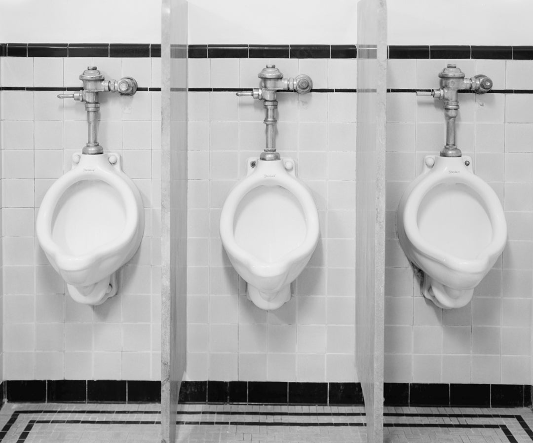 First Urinal Three Urinals