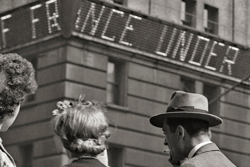 Times Square, New York City, D-Day, June 6 1944 Historical Pix