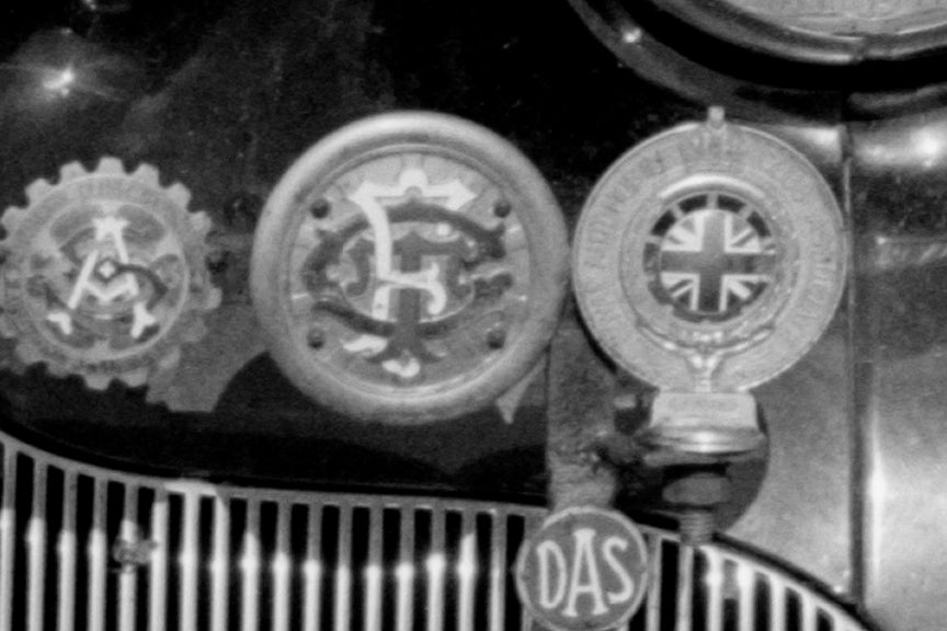 Tourist&#39;s Car With Car Club Badges, 1940s, Russell Lee Historical Pix