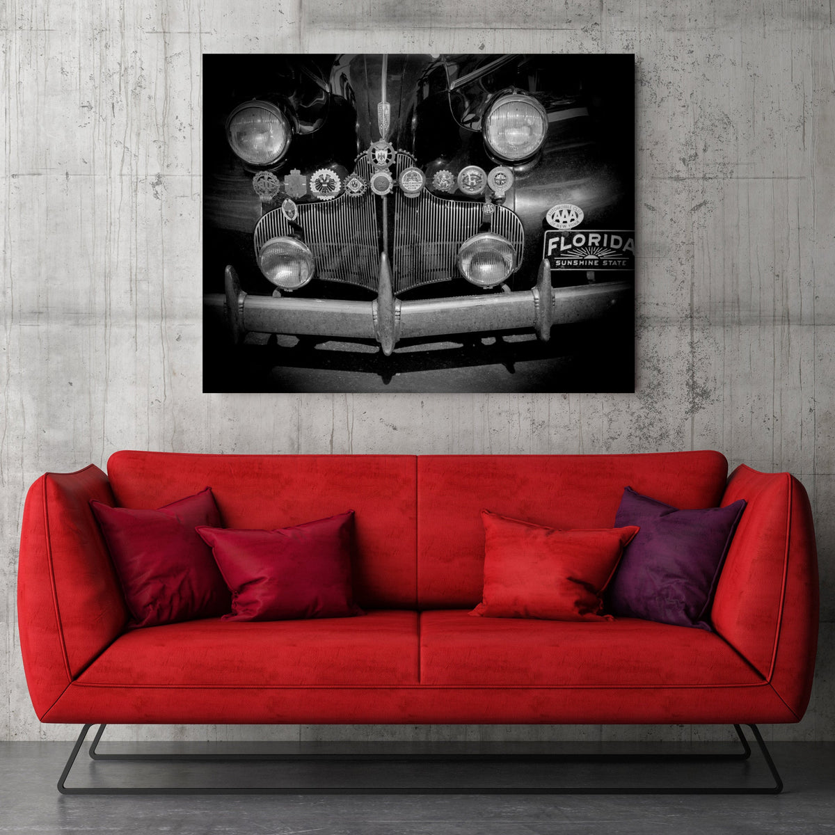 Tourist&#39;s Car With Car Club Badges, 1940s, Russell Lee Historical Pix