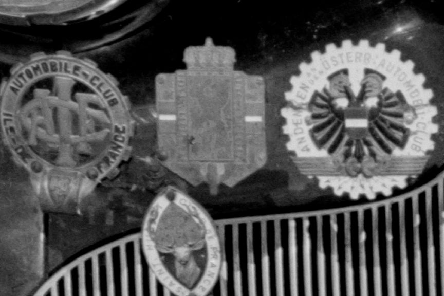 Tourist's Car With Car Club Badges, 1940s, Russell Lee Historical Pix