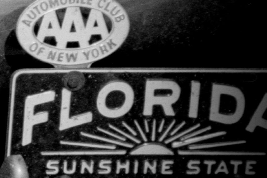 Tourist's Car With Car Club Badges, 1940s, Russell Lee Historical Pix