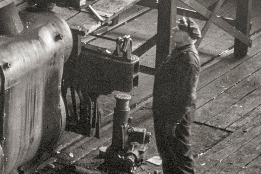 Train, at Chicago&#39;s 40th Street Railroad Shops, Chicago, Ill. 1942 Historical Pix