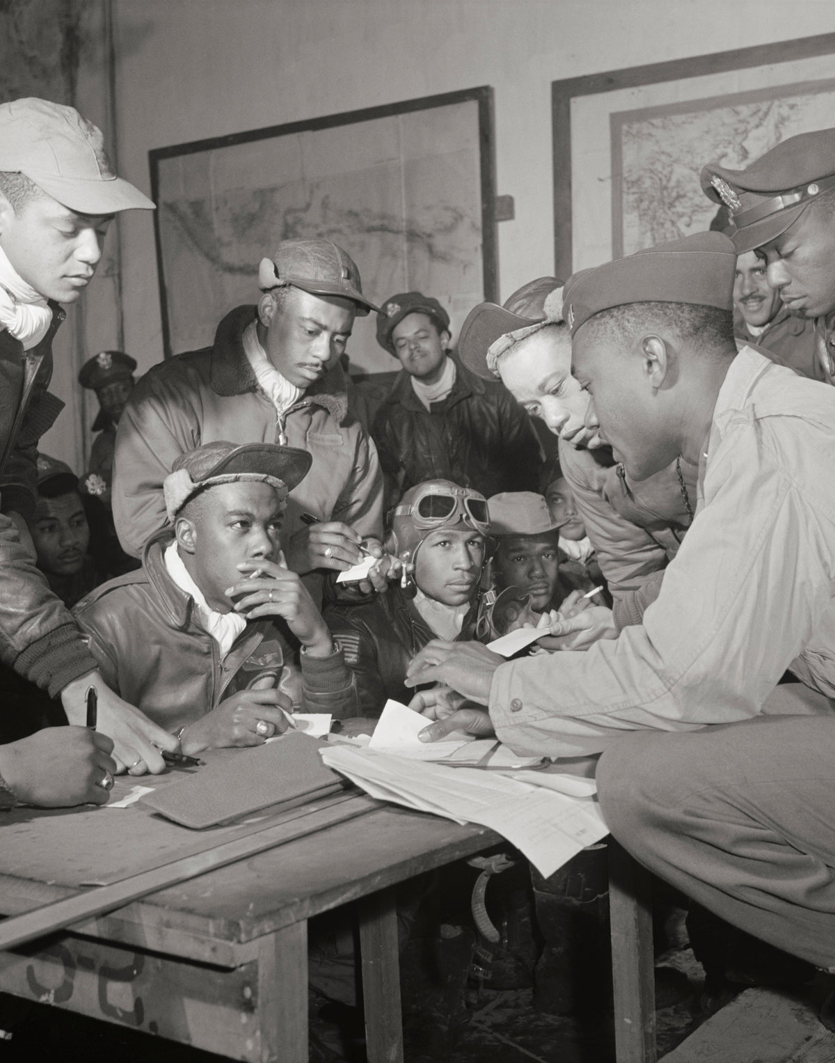 Tuskegee Airmen Photo, 1945, WWII Historical Pix