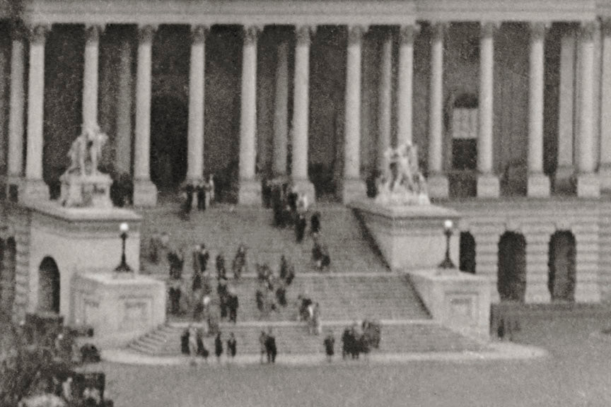 U.S. Army Blimp Flying Over US Capital, 1930s Historical Pix