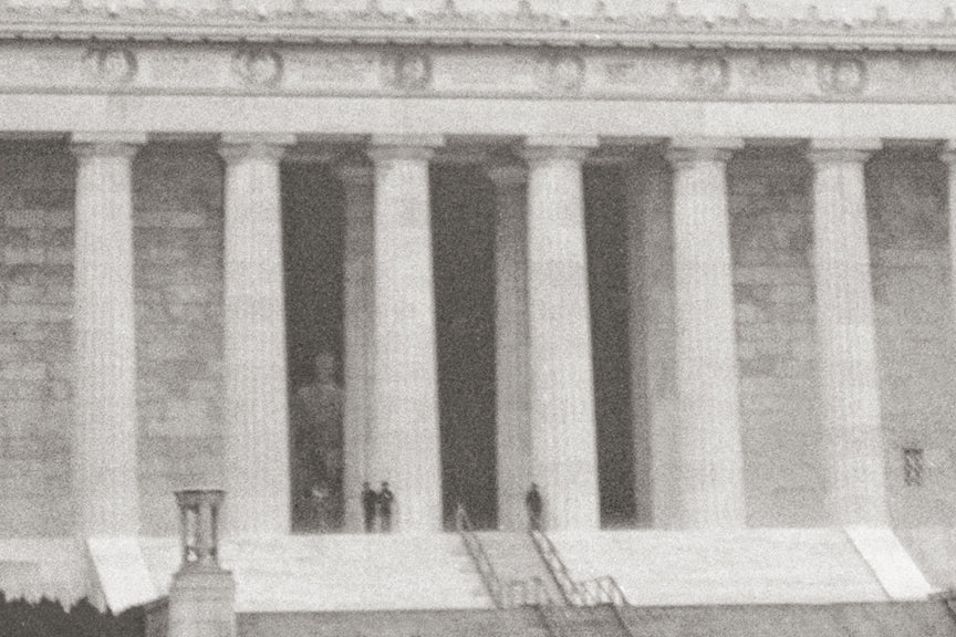 U.S. Army Blimp Over Lincoln Memorial, Washington DC, 1930s Historical Pix
