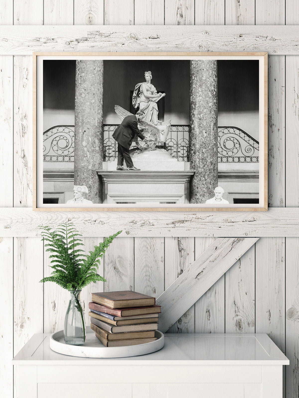 US Capitol Setting Clock, Washington DC, 1922 Historical Pix