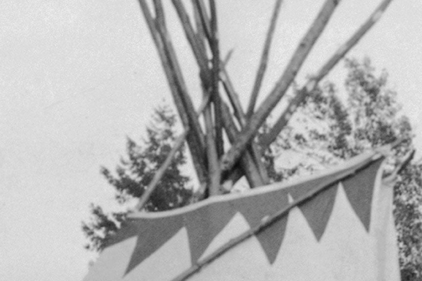 Umatilla Native American with Teepees, 1920 Photo Historical Pix