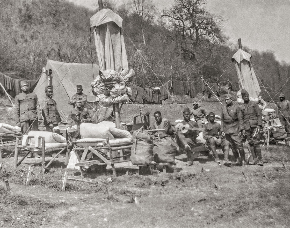 WWI African American Soldiers at Camp Historical Pix