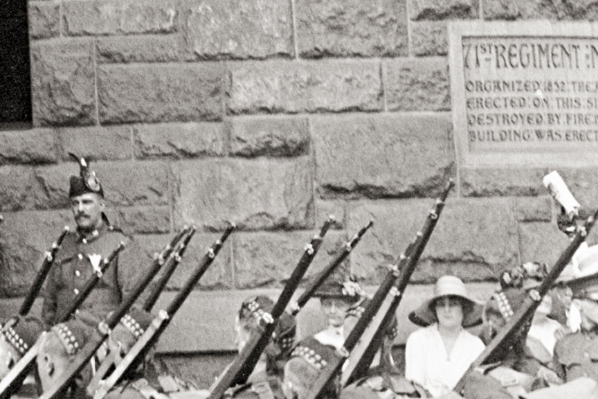 WWI Kilties in NY - Canadians Join NY's 71st Infantry, Enlistment 1917 Historical Pix