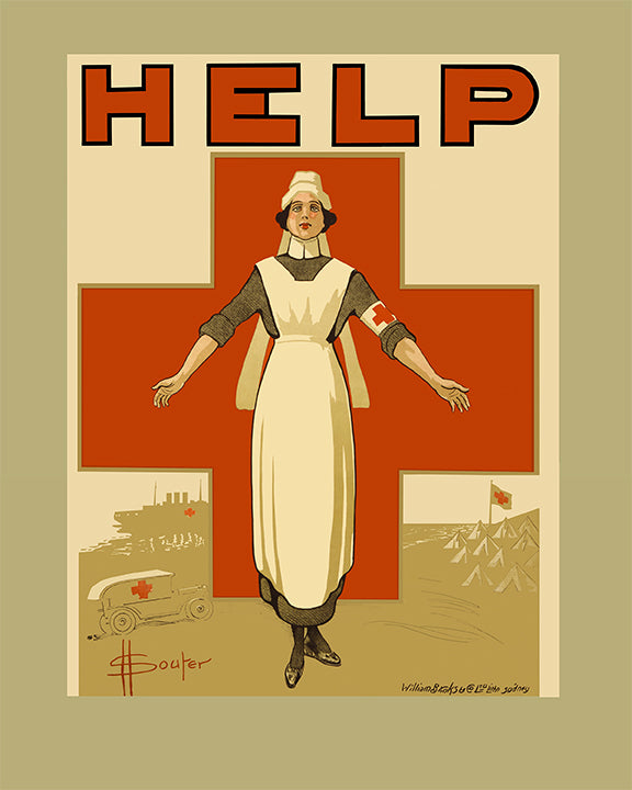WWI Red Cross Poster, 1914 Historical Pix
