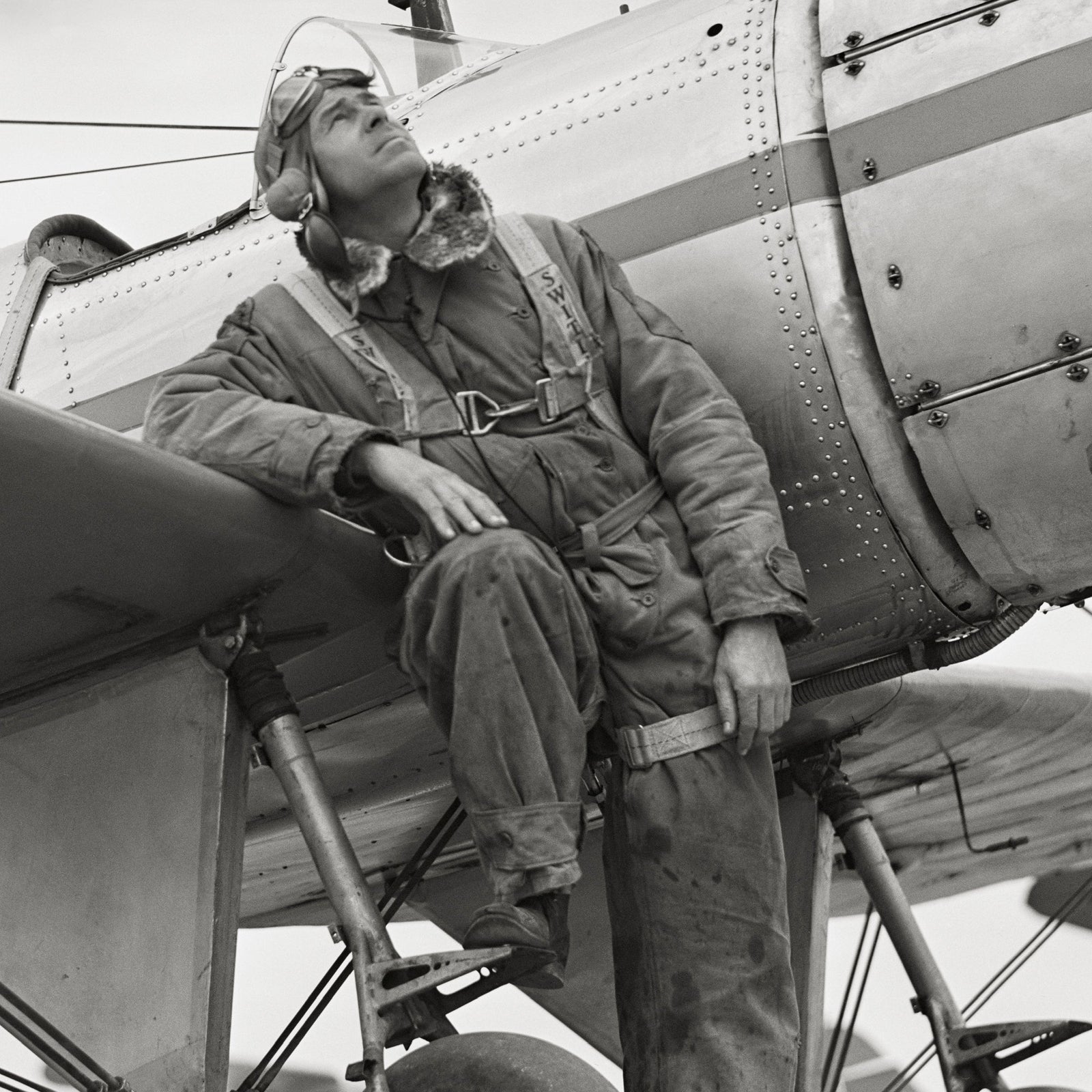 WWII Fighter Plane and Pilot, 1942 Fort Worth, Texas Historical Pix