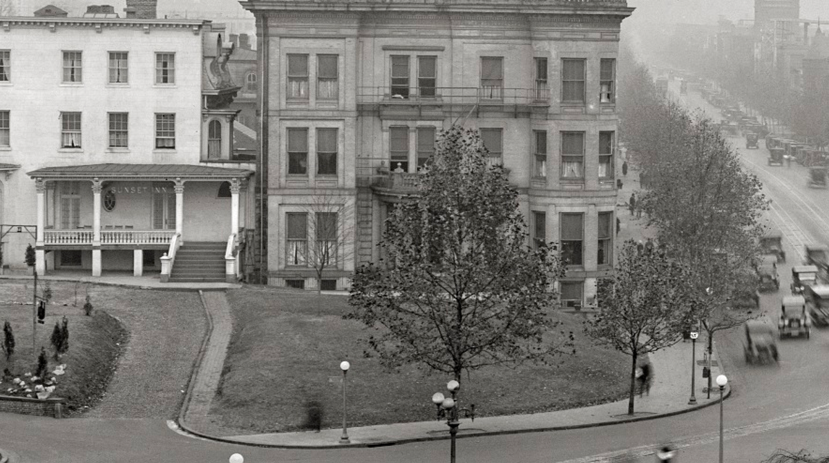 Washington DC, Thomas Circle, 1921 Historical Pix