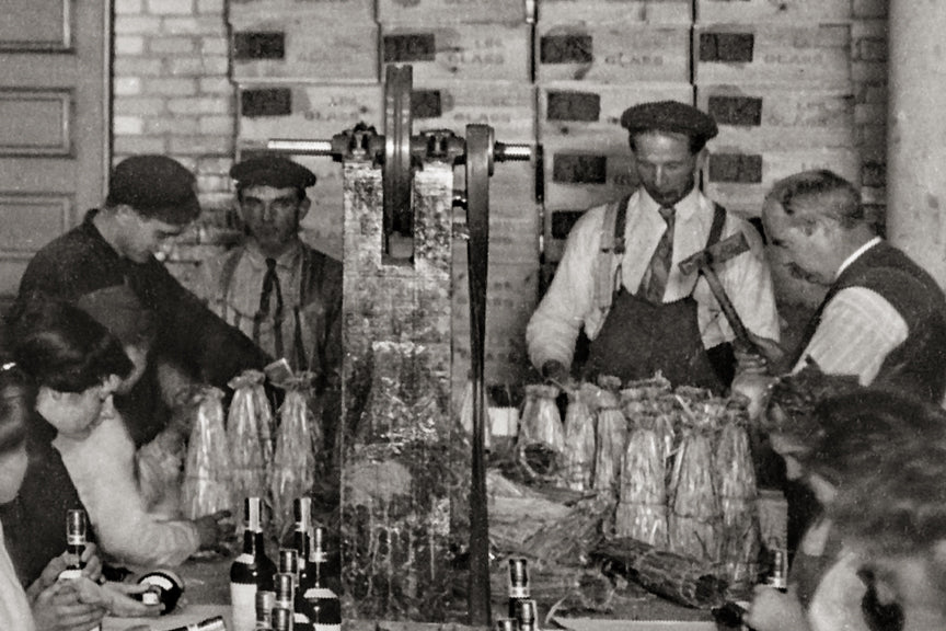 Whiskey Bottling Plant, Walkerville Ontario, Early 1900s. Historical Pix