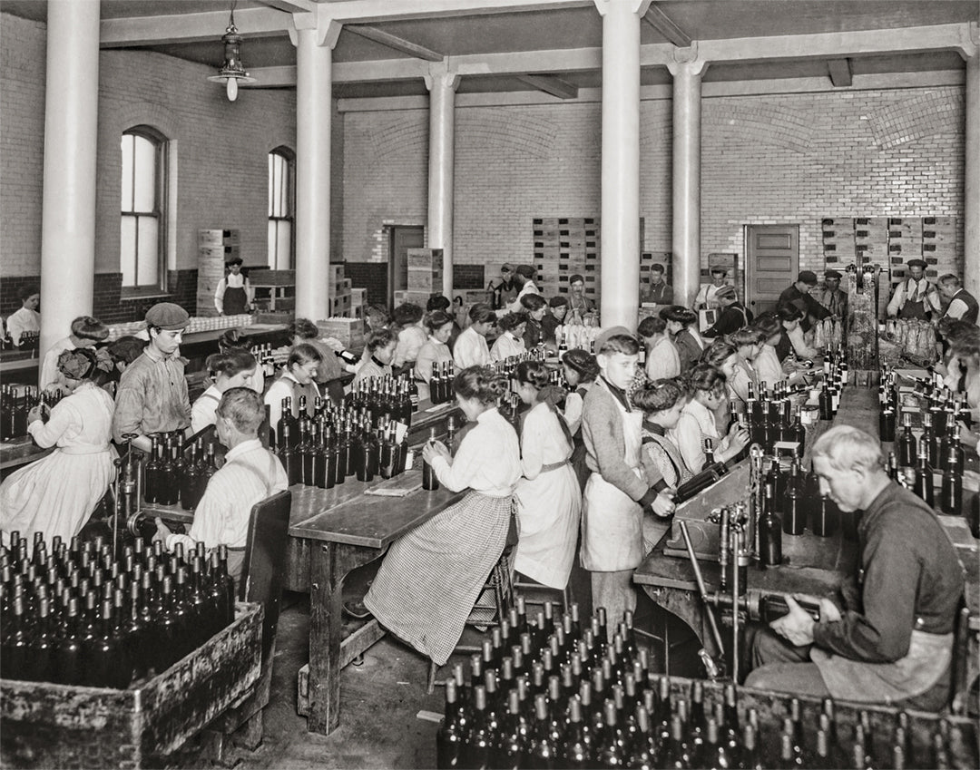 Whiskey Bottling Plant, Walkerville Ontario, Early 1900s. Historical Pix