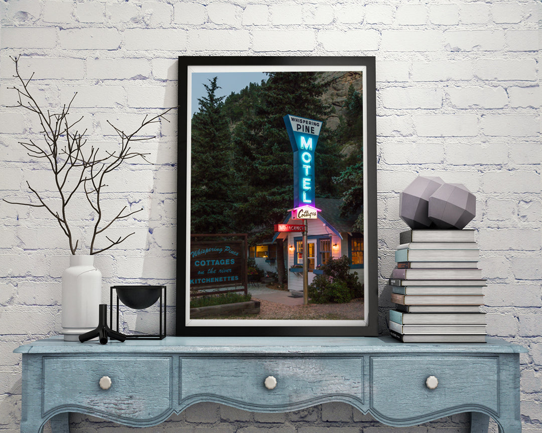 Whispering Pines Motel, Mountain Cabins, Estes Park, Colorado Historical Pix