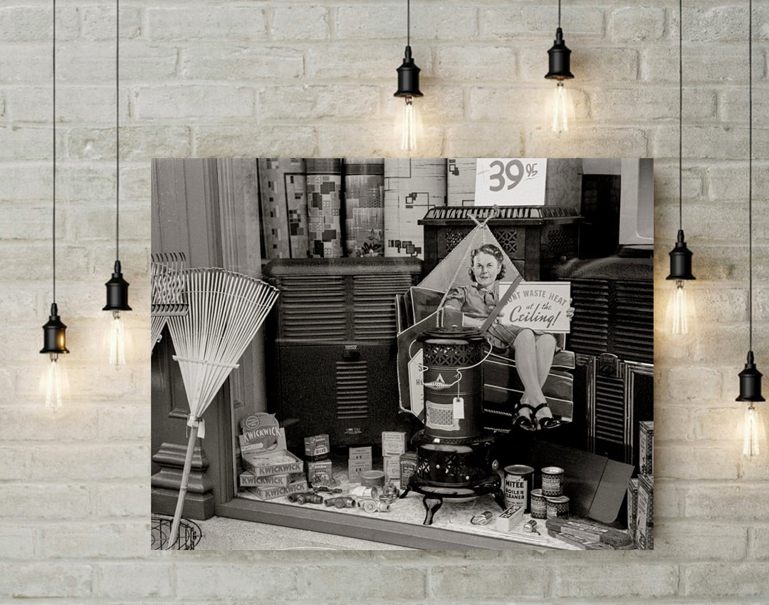 Windsor Locks Connecticut, Hardware Window Display, 1939 Historical Pix