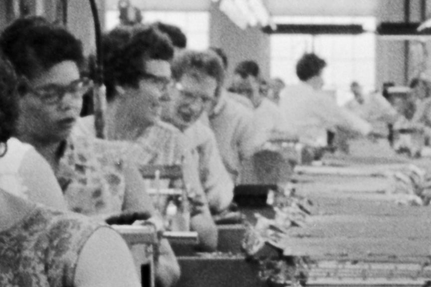 Women Assembling Underwood Typewriters, Hartford, CT 1960s Historical Pix