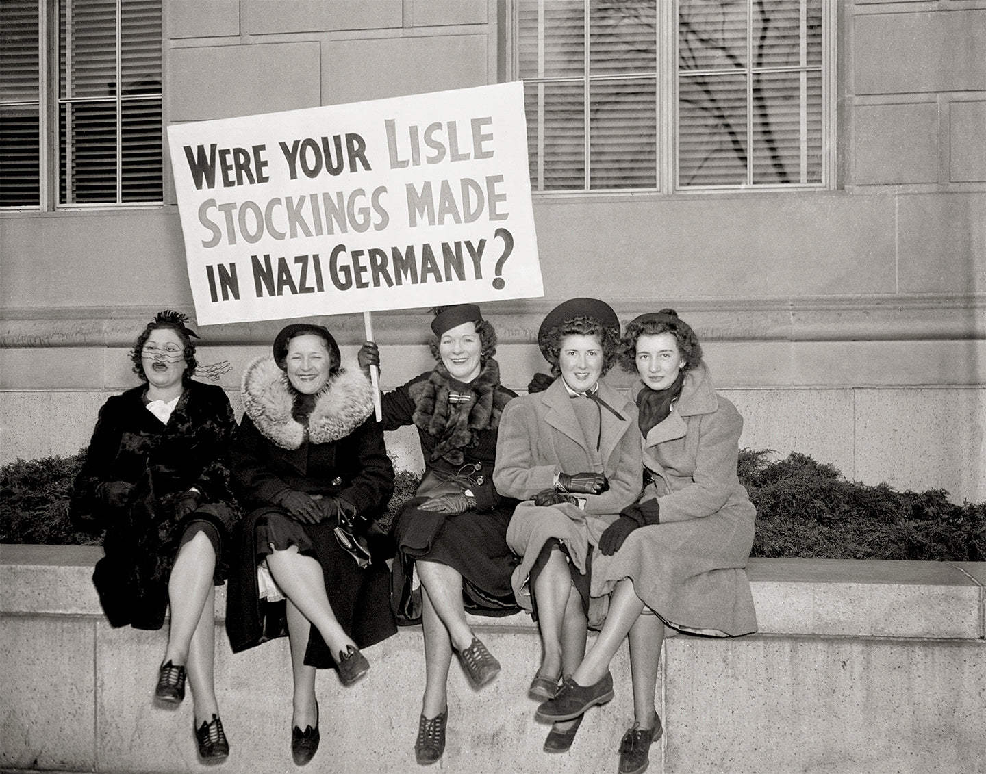 Women Protest Against the Japanese Silk Boycott in 1938 Historical Pix
