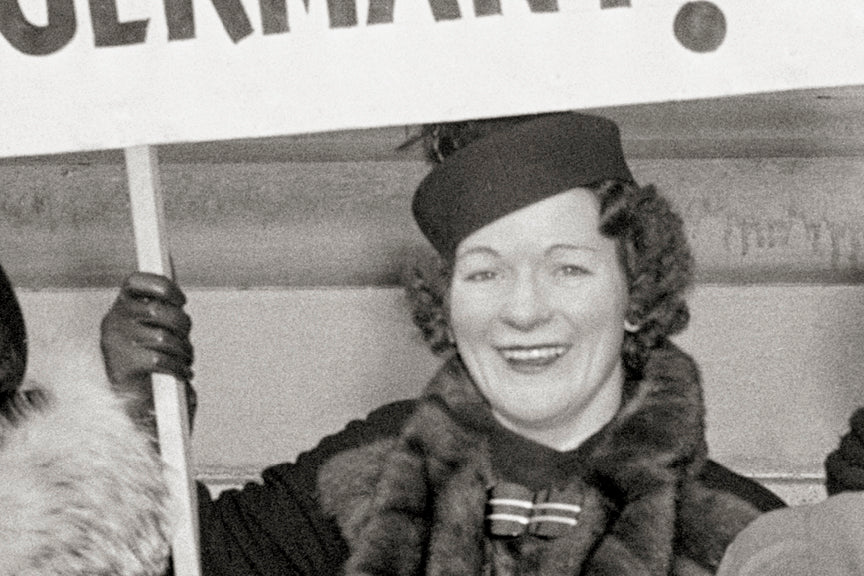 Women Protest Against the Japanese Silk Boycott in 1938 Historical Pix