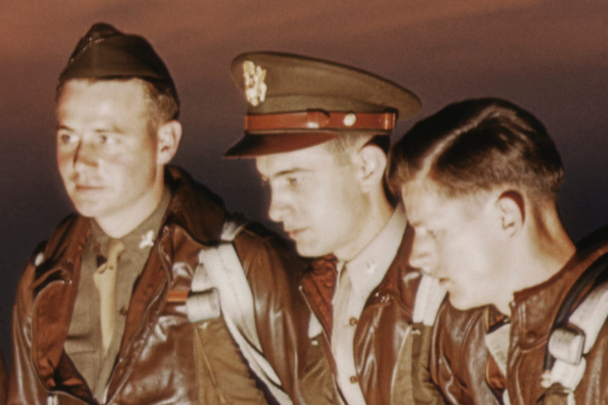 World War II Pilots Photo, Kodachrome, 1942 Historical Pix