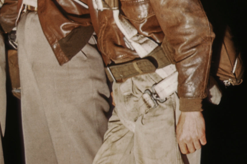 World War II Pilots Photo, Kodachrome, 1942 Historical Pix